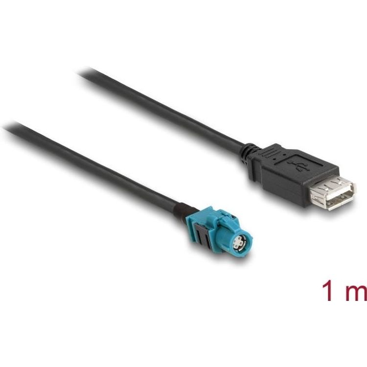Tootefoto - Delock Kabel HSD Z Buchse zu USB 2.0 Typ-A 1 m (90563)