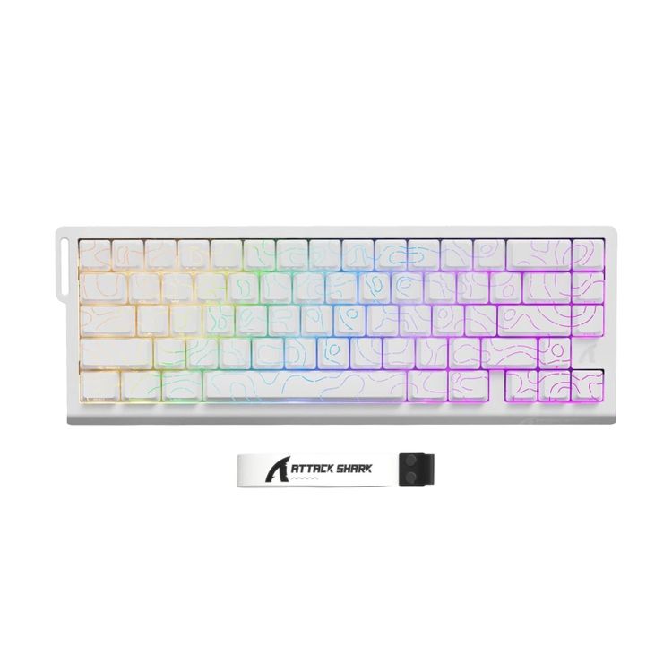 Tootefoto - Attack Shark X68PRO HE Wireless Rapid Trigger 8kHz/128kHz Poron white