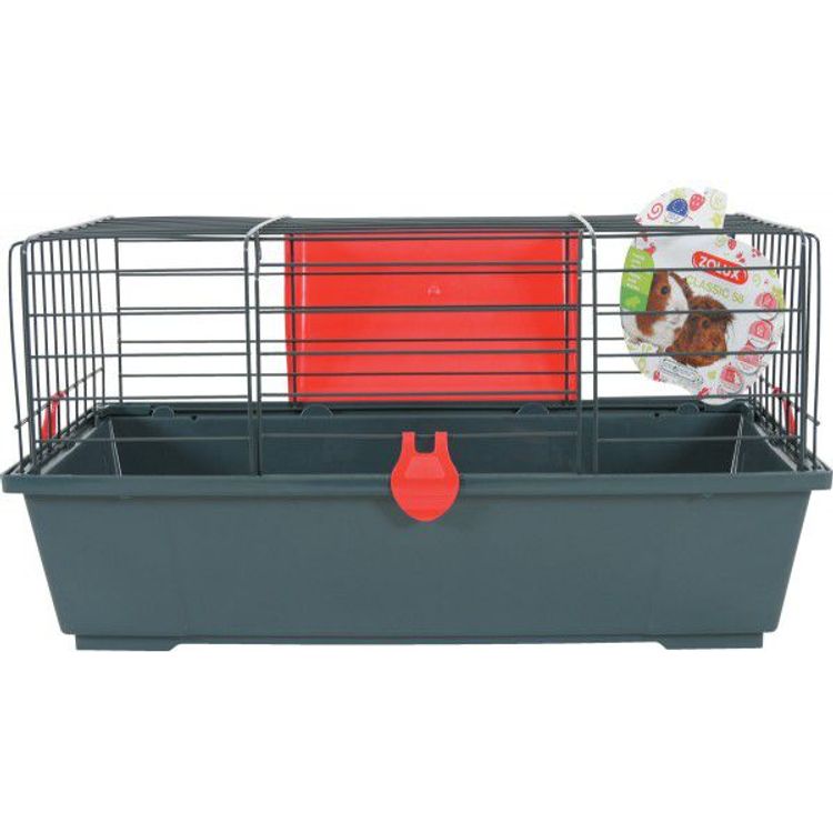 Tootefoto - Zolux Cage CLASSIC 58 cm col. grey/red