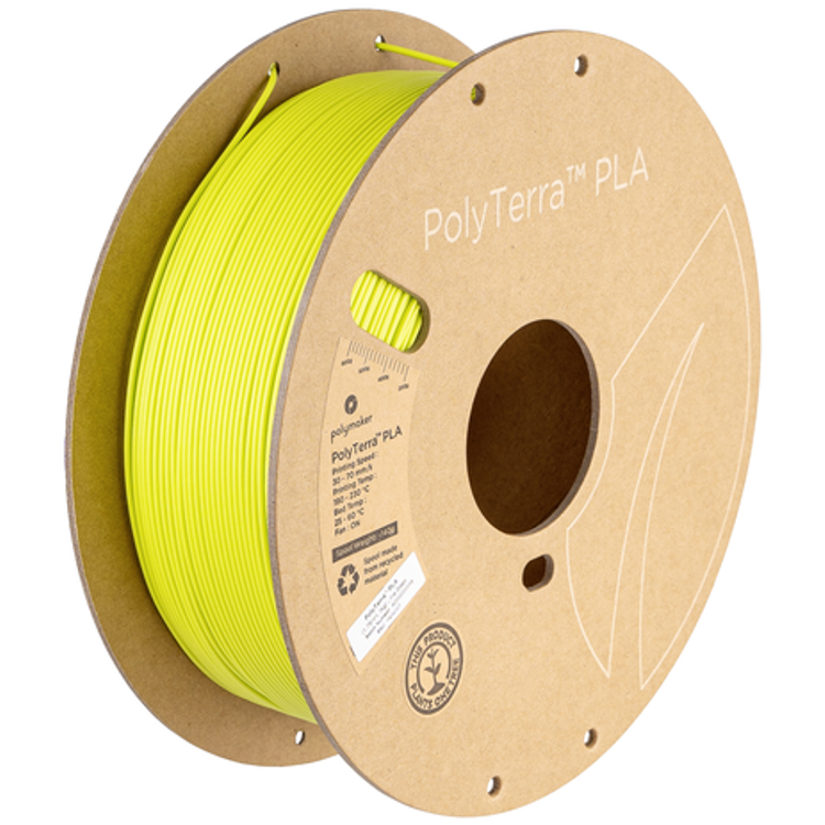 Tootefoto - Polymaker Pa04027 Regular Filament Pla Low-Plastic, Matt 1.75 Mm 1000 G Lime Green Polyterra 1 Pc(S)