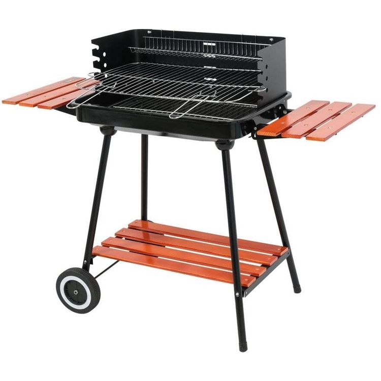 Tootefoto - LUND CHARCOAL GRILL WITH SHELVES GRID 53x33cm