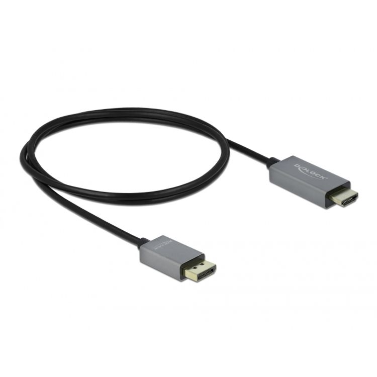 Tootefoto - Delock Aktives DisplayPort 1.4 zu HDMI Kabel 4K, 60Hz (HDR), 1m