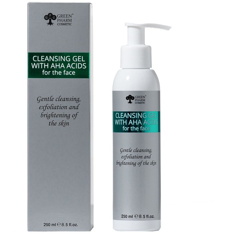 Tootefoto - Greenini GREEN PHARM COSMETICS_Cleansing Gel With AHA Acids el peelinguj cy do twarzy 250ml