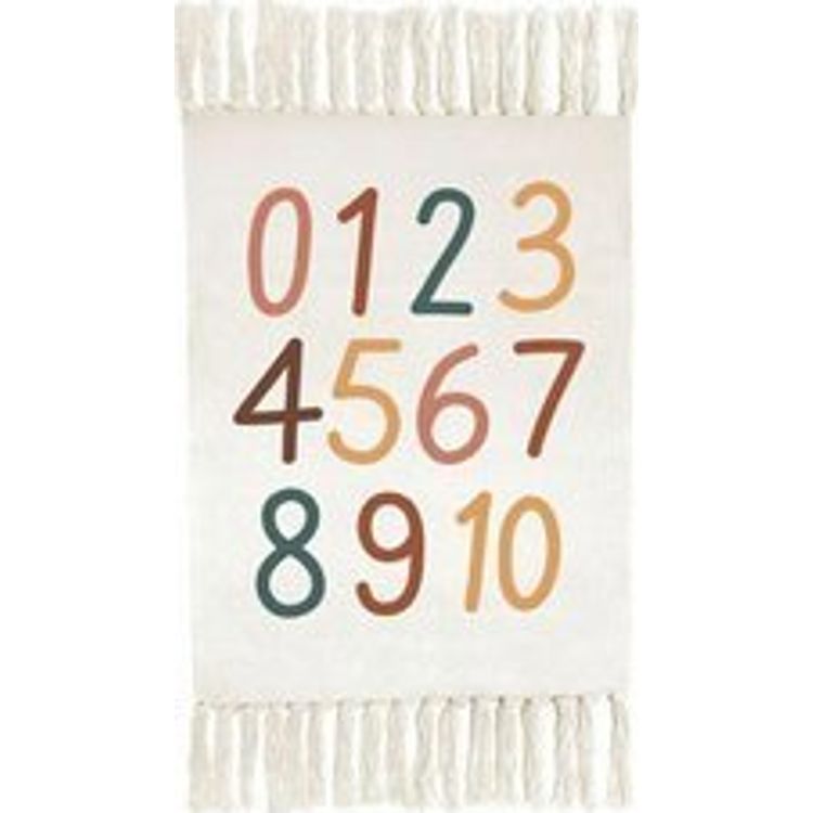 Tootefoto - Home Styling Collection Dywan dzieci cy Literki, numerki, z fr dzlami, 60 x 90 cm