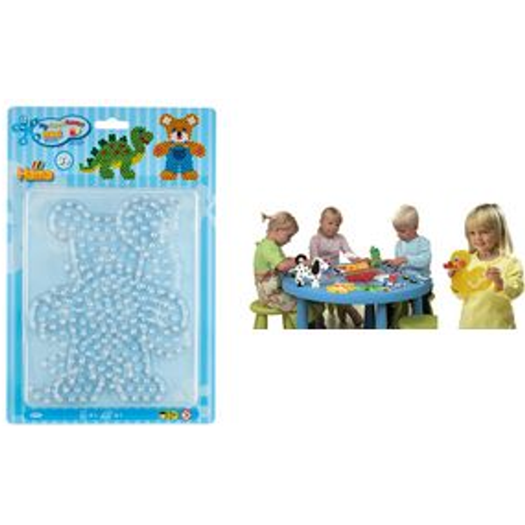 Tootefoto - Hama Stiftplatten "Teddyb r, Dinosaurier", im Blister f r B gelperlen maxi - 1 St ck (00008101)