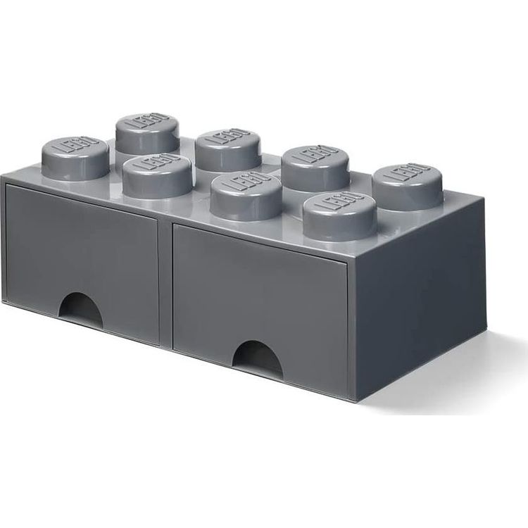 Tootefoto - Room Copenhagen Room Copenhagen LEGO Storage Brick Drawer 8, storage box (dark grey, two drawers)