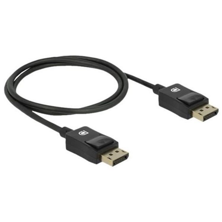 Tootefoto - DeLOCK 85300 DisplayPort-kaabel 1 m Must