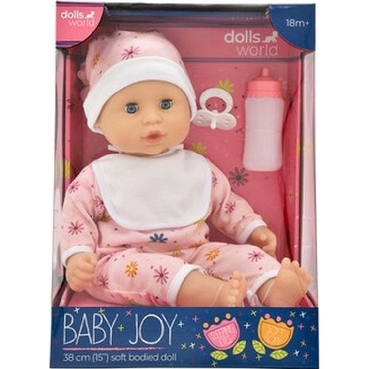 Tootefoto - Dolls World DOLLS WORLD BABY JOY DOLL 38 CM - ROOSAD RIIDED