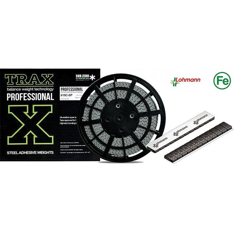 Tootefoto - Liimitav Tasakaal 4.0Mm. 5Kg Rull (1000X5G) Fe. Must Pulberv. Lohmann/Trax