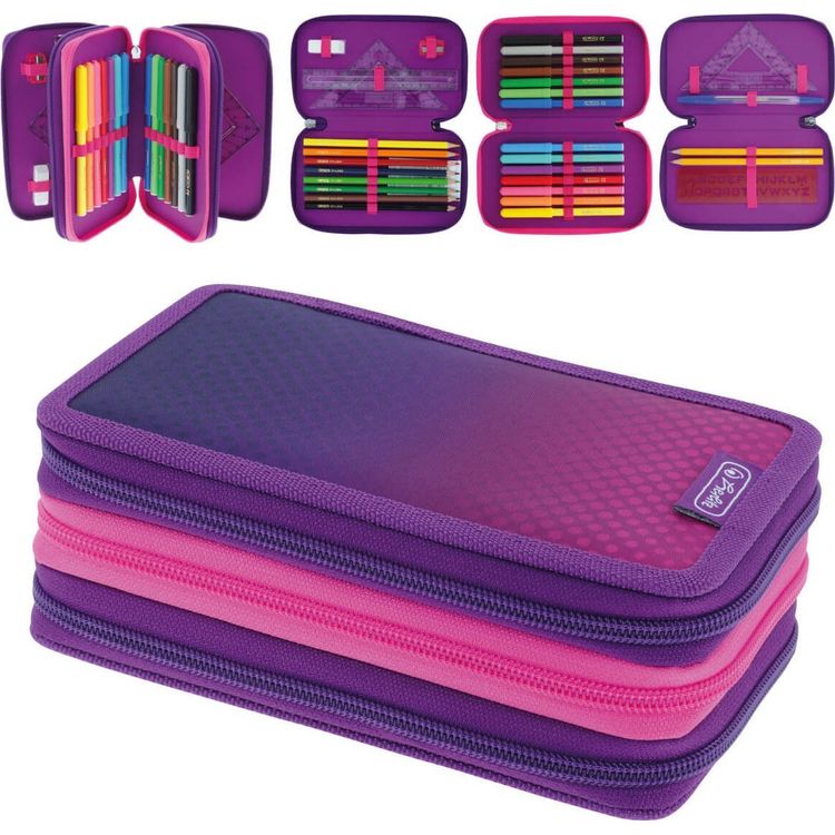 Tootefoto - Herlitz TriCase 31tlg Dip Dye Pink/Purple (50046331)