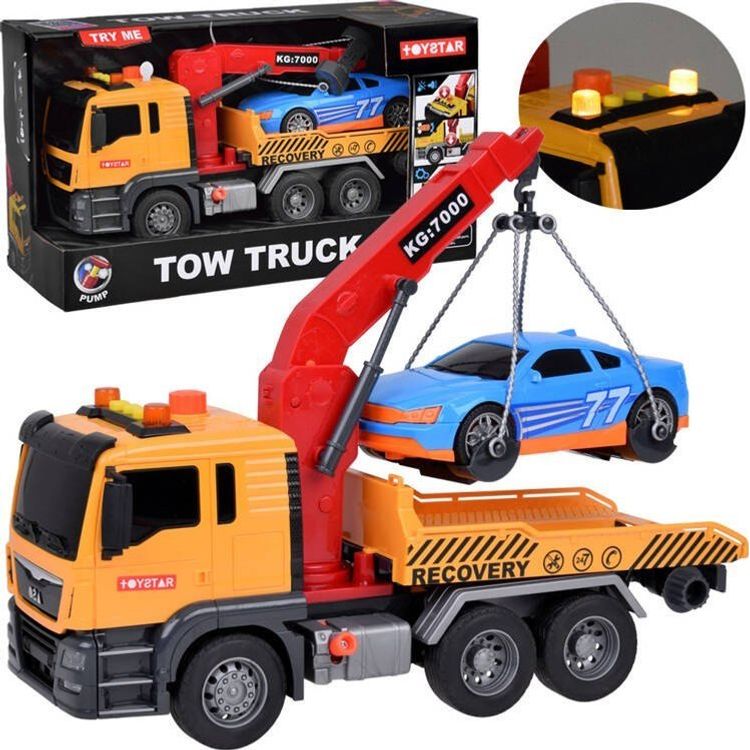 Tootefoto - Puksiirauto + Auto Light Sound SUPER mobiilse HDS kraana ZA5408 komplekt