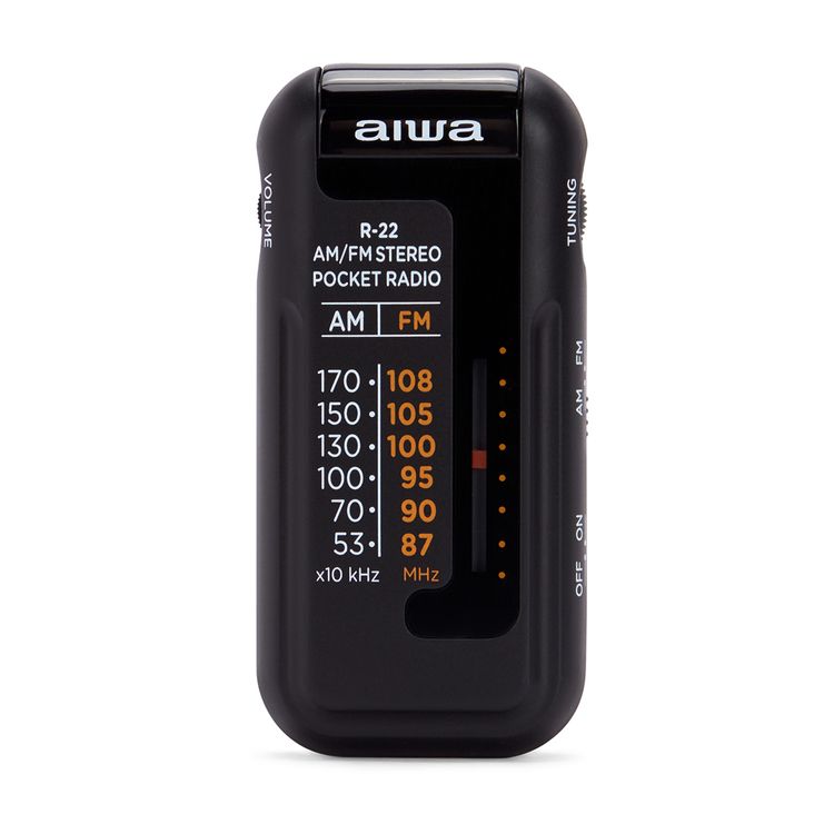 Tootefoto - Aiwa R-22BK raadio Personaalne Analoog Must