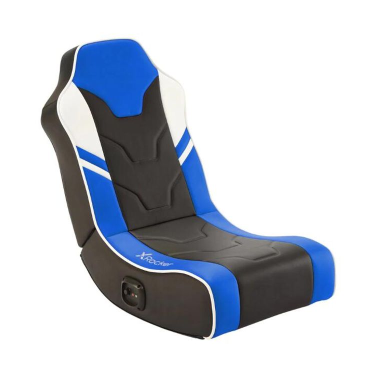 Tootefoto - X Rocker Shadow 2.0 Audio Floor Rocker Gaming Bodensessel - Blau