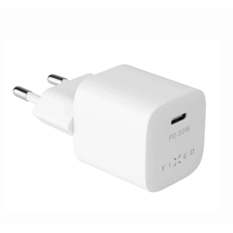Tootefoto - Reisi minilaadija fikseeritud 30 W USB-C/Usb-C kaabliga, valge