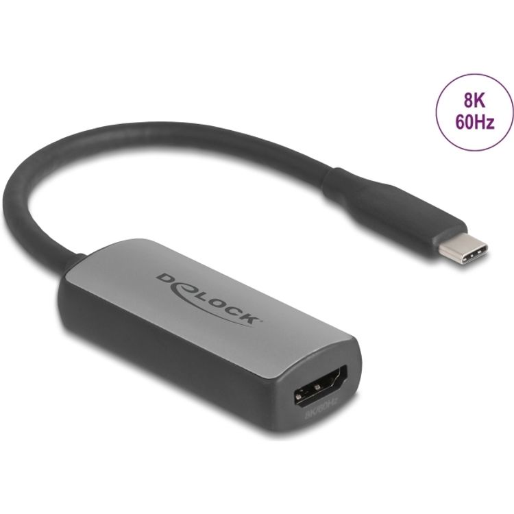 Tootefoto - Delock USB Type-C Adapter zu HDMI DP Alt Mode 8K 60 Hz mit HDR und HDCP (64264)