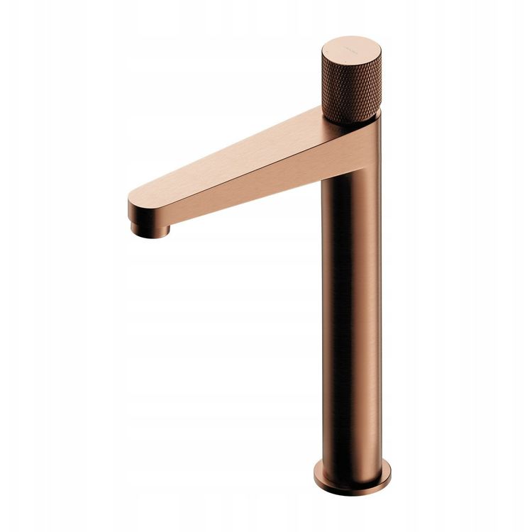 Tootefoto - OMNIRES CT8012CPB CONTOUR bateria umywalkowa wysoka mied szczotkowana