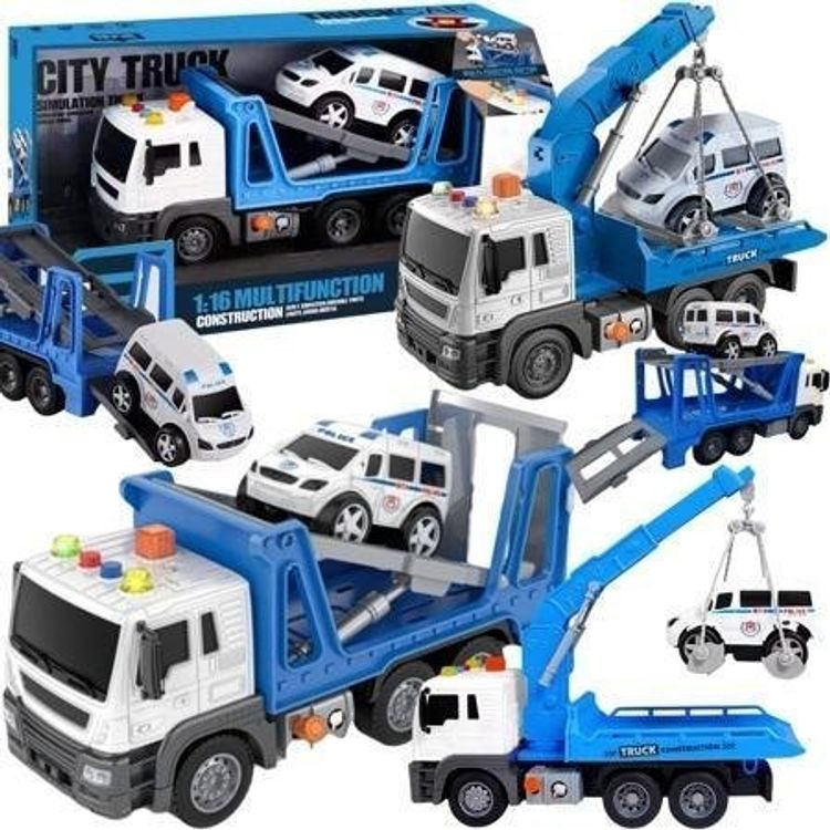 Tootefoto - Veoauto konksu ja puksiirautoga