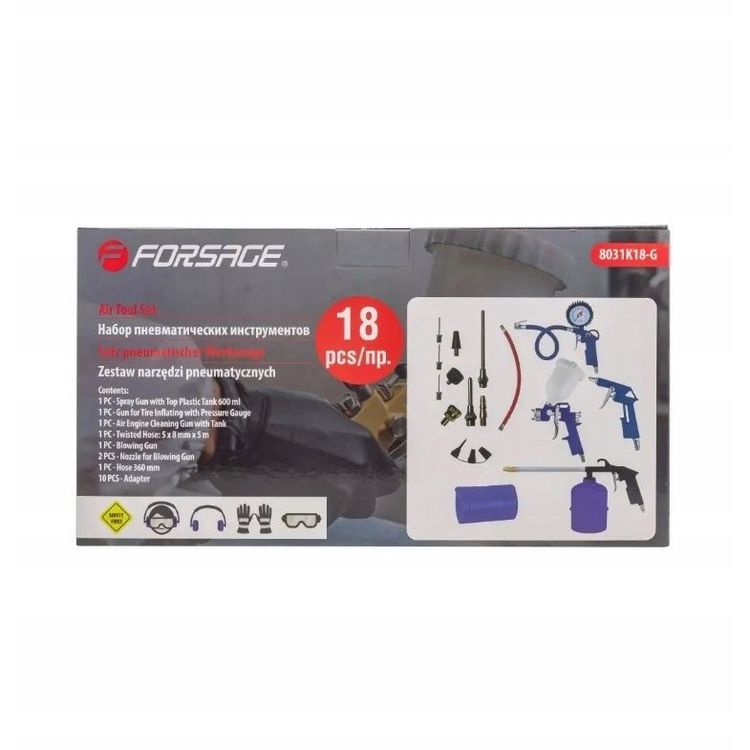 Tootefoto - Forsage t riistade komplekt Pneumaatilise t riista komplekt 18 tk.