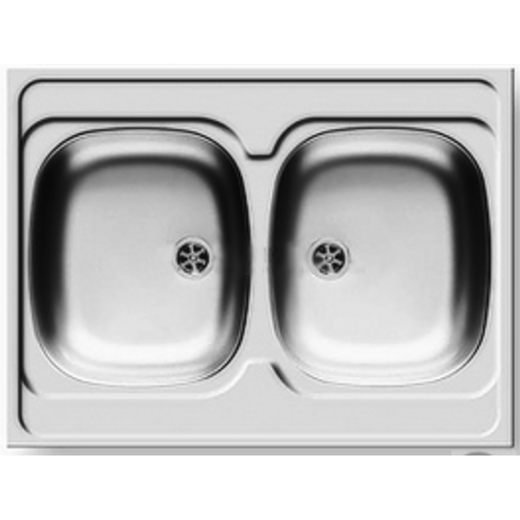 Tootefoto - Pyramis valamu 2 kausiga INTL valamu ilma ravooluta 80x60cm terassiid 100107501