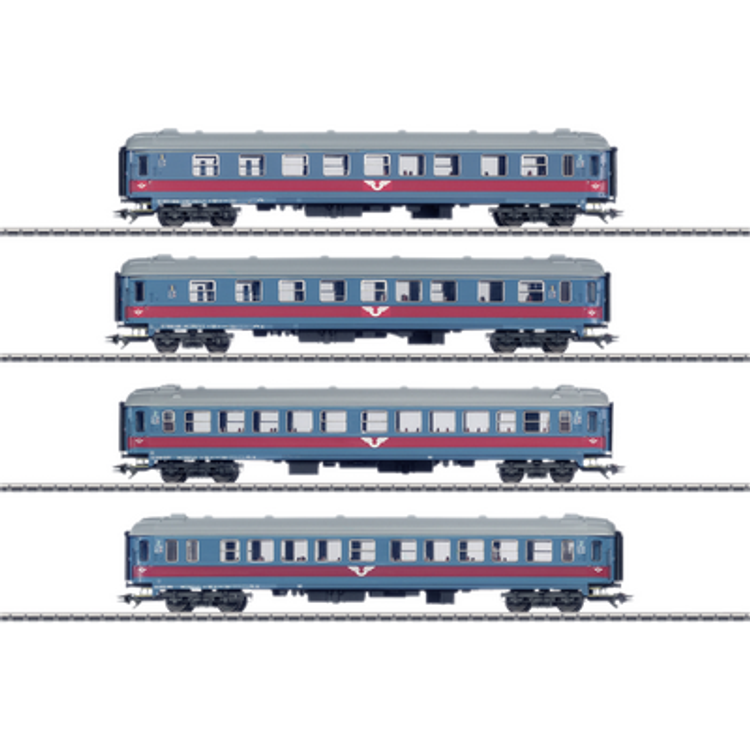 Tootefoto - M rklin 43789 H0 Set Of 4 Passenger Coaches Of Sj