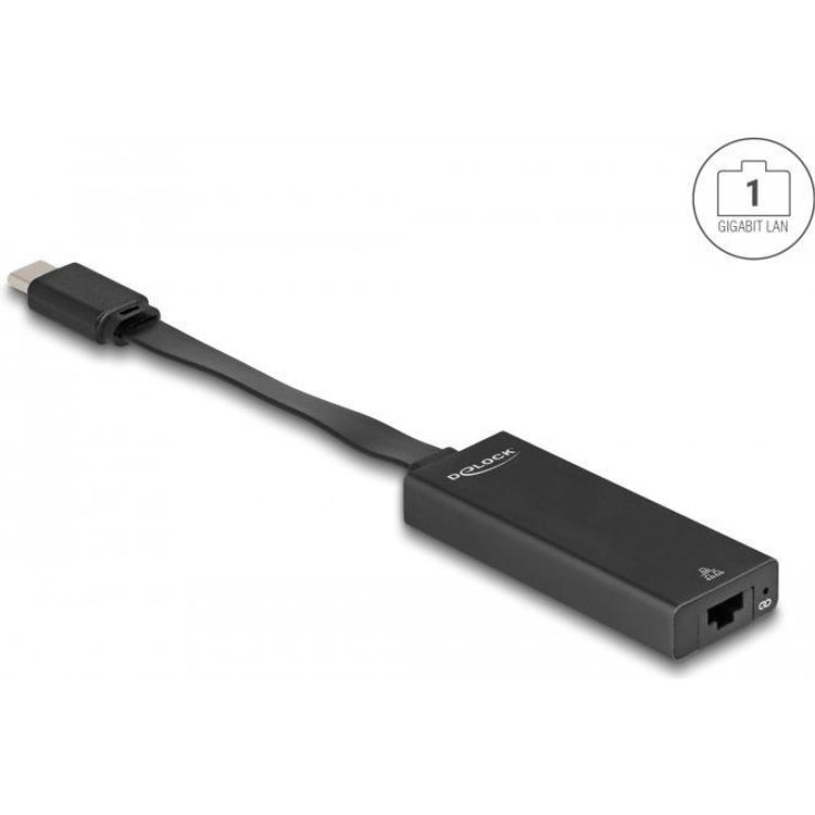 Tootefoto - DeLOCK 66246 kaabli soomuutja RJ-45 USB C Must