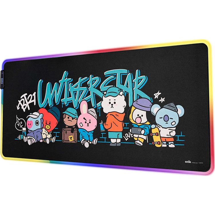 Tootefoto - Harry Potter BT21 XXL m ngu-/lauamatt LED-taustvalgustusega (90 x 40 cm)