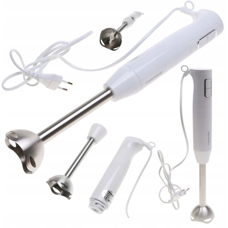 Tootefoto - Blender Tiross Blender rozdrabniacz r czny 400W, bia y, TIROSS TS-1397