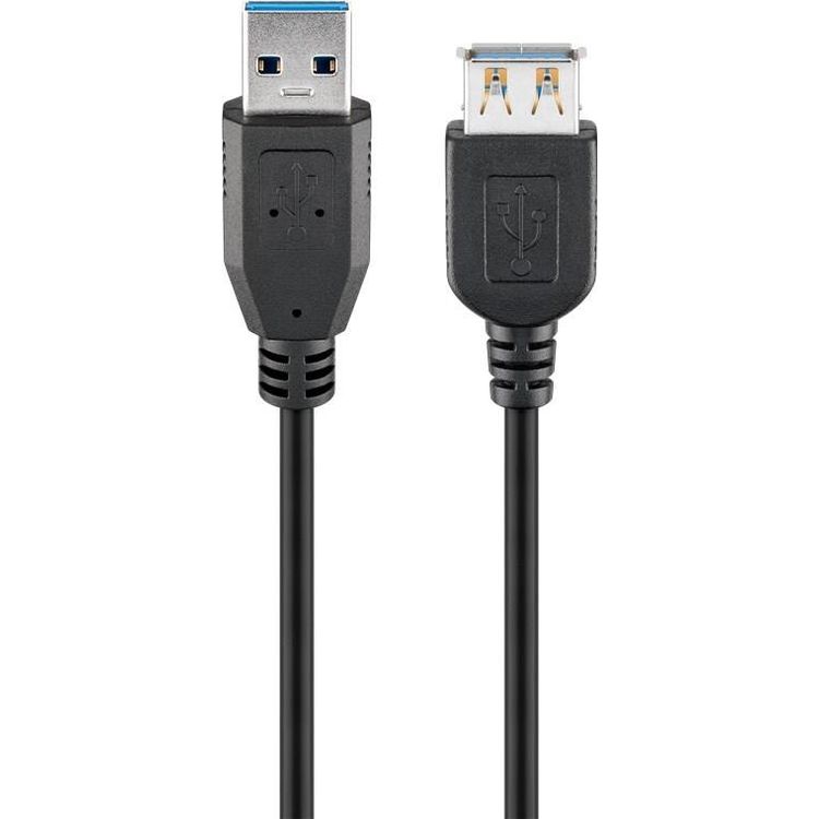 Tootefoto - Goobay USB-Verl ngerungskabel USB 3.0 m schwarz - USB-3.0-Stecker Typ A> USB-3 (74149)