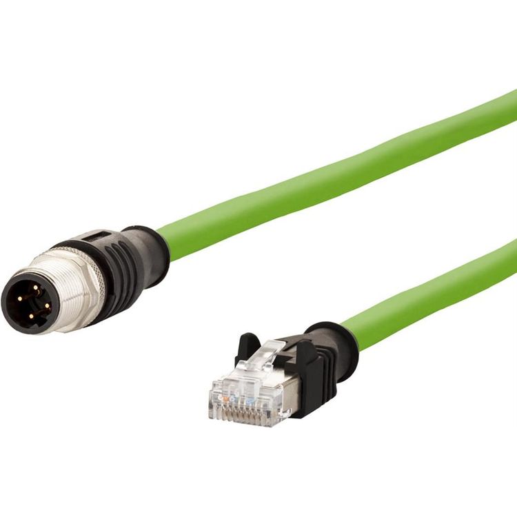 Tootefoto - Verbindungsleitung M12 S-RJ45S4-polig D-kodiert RJ45, 2 m (142M1D15020)
