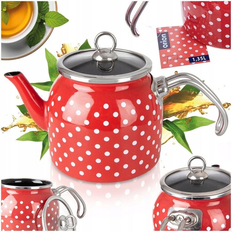 Tootefoto - Czajnik emaliowany TECKA 1,1 l