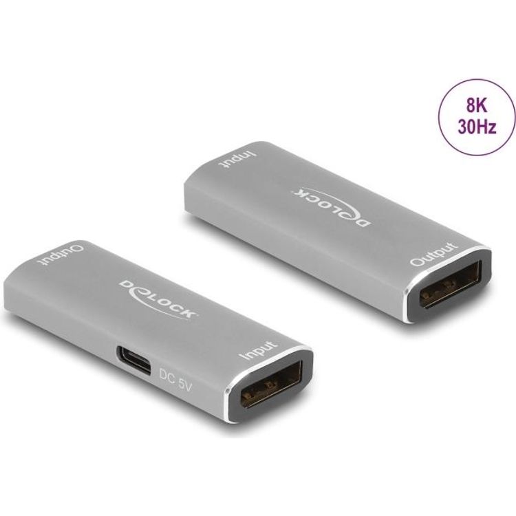 Tootefoto - Delock - Repeater - DisplayPort - 20-poliger DisplayPort / 20-poliger DisplayPort - bis zu 20 m (11504)