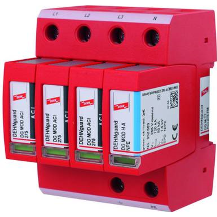 Tootefoto - Dehn 952341 DG M TT ACI 275 FM S-Abl. Typ 2 DEHNguard M 4p 275V ACI (952341)