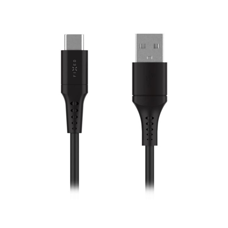 Tootefoto - FIXED Liquid Silicone Cable USB-A - USB-C 0.3m 60W (black)