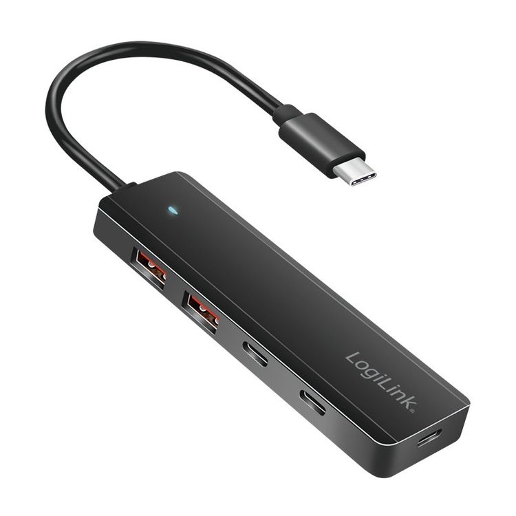 Tootefoto - Slim USB-C hub, 4-ports 2xUSB-A, 2xUSB-C