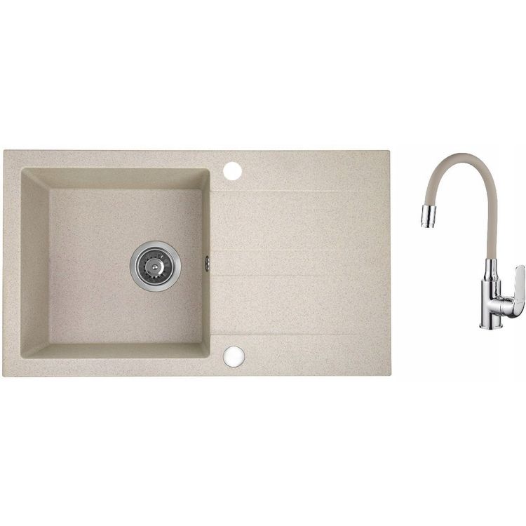 Tootefoto - AQ.901-1012505 / AQUAFORM / MARANELLO ELASTICO / SOOVI GRANITE BEIGE 44X76CM, 1K+OC, painduv aku, sifoon /