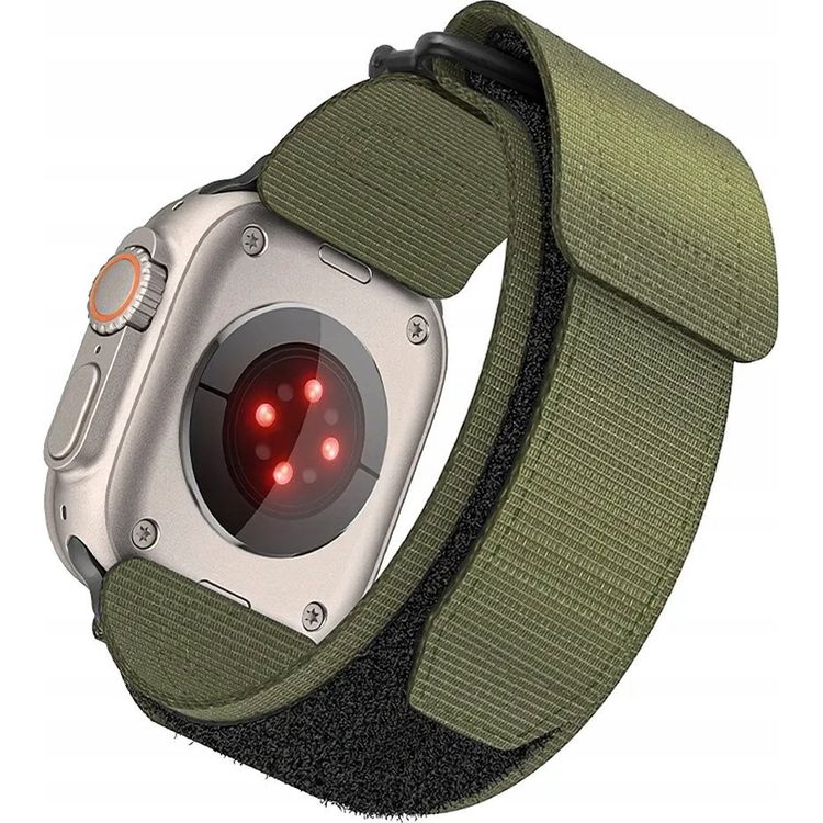 Tootefoto - ForCell FORCELL F-DESIGN FA05 nailonrihm Apple Watchi jaoks 42 / 44 / 45 / 49 mm roheline