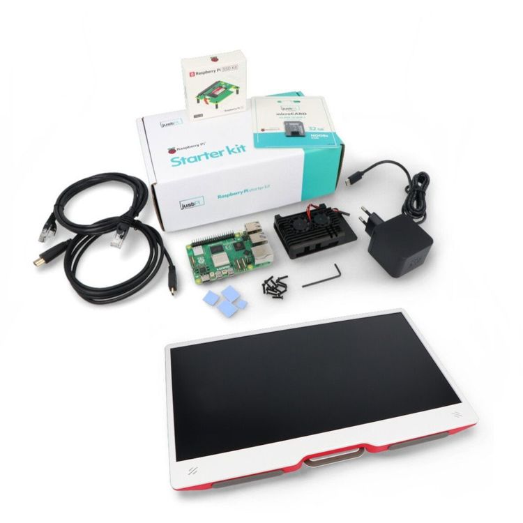 Tootefoto - Justpi Pro koos Raspberry Pi 5 8GB + SSD + Monitor + 32 GB microSD + aksessuaarid}