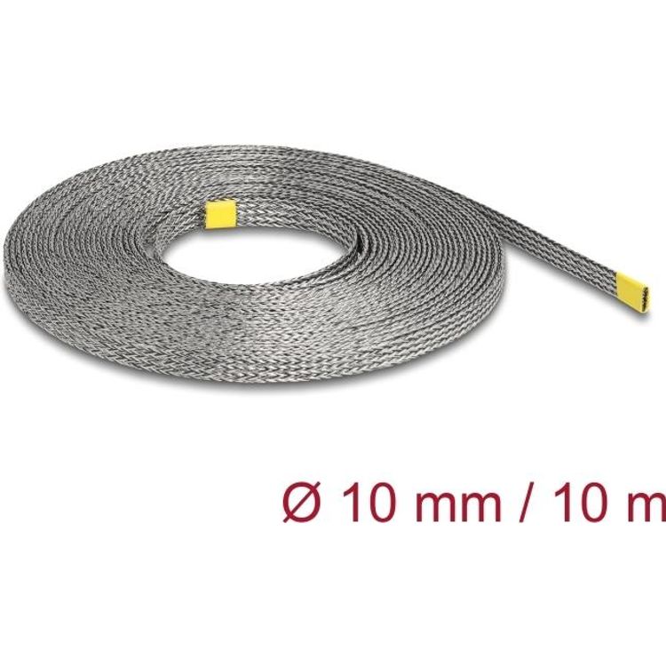 Tootefoto - Delock Geflechtschlauch zur EMI Abschirmung dehnbar 10 m x 10 mm (20938)
