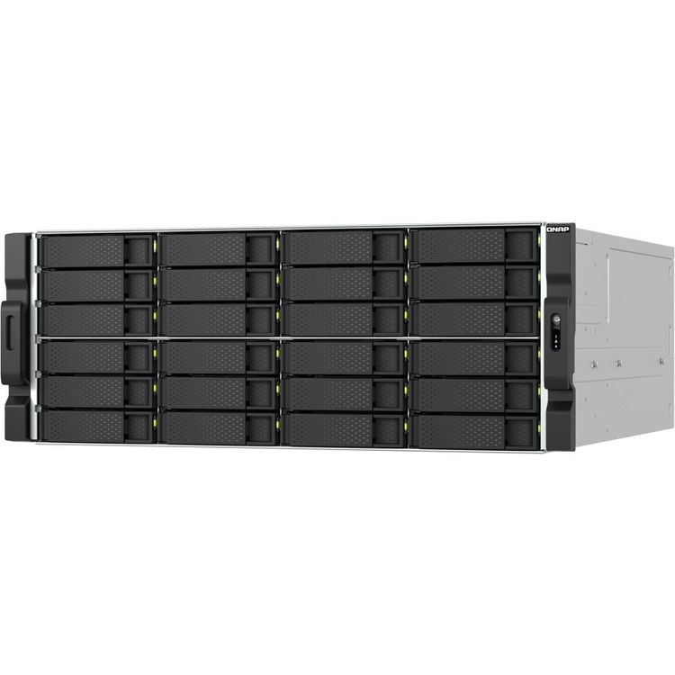 Tootefoto - QNAP TS-H2477XU-RP - NAS-Server - 24 Schachte - Rack - einbaufahig - SATA 6Gb/s - RAID 0, 1, 5, 6, 10, 50, 60, JBOD - RAM 32 GB - Gigabit Ethernet / 2.5 Gigabit Ethernet / 10 Gigab