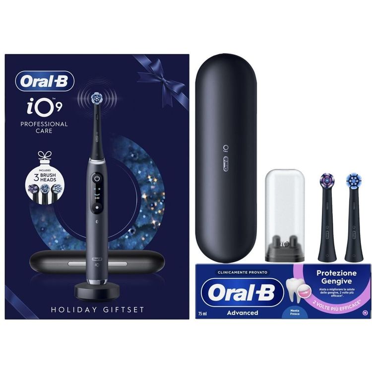 Tootefoto - Oral-B iO 9 Black electric toothbrush, Holiday Giftset