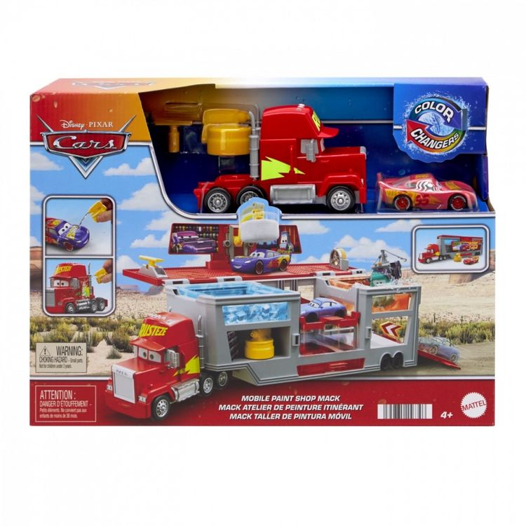 Tootefoto - Vehicles Cars Color Changers Mobile Paint Shop Mack Playset