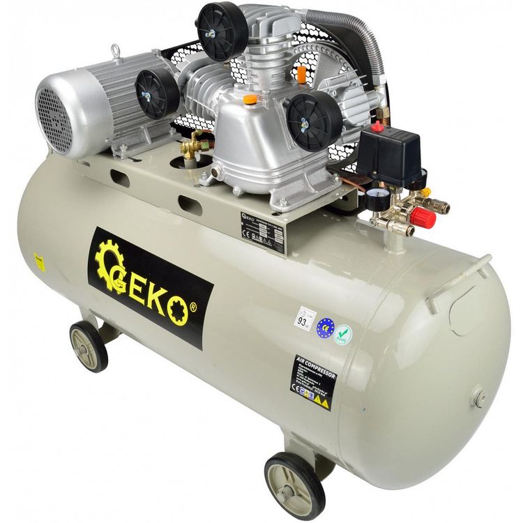 Tootefoto - Kolbkompressor Kolme Silindriga 3Kw. Paak 200L. 8Bar Geko
