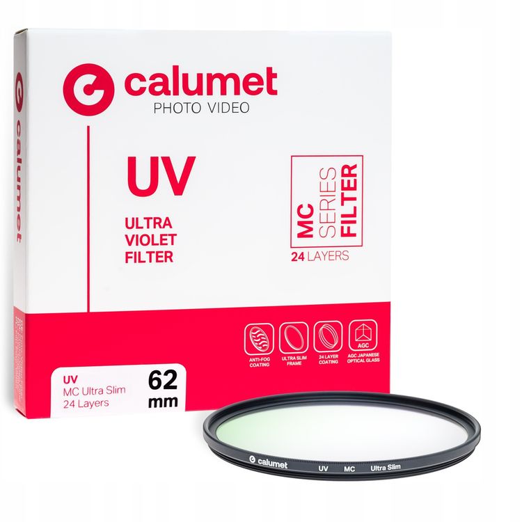 Tootefoto - Calumet UV-filter MC 62 mm Ultra Slim 24 kihti