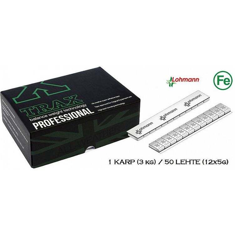 Tootefoto - Liimitav Tasakaal 4.0Mm. Karp 50X60G (12X5G) Fe. Hall Pulberv. Lohmann/Trax