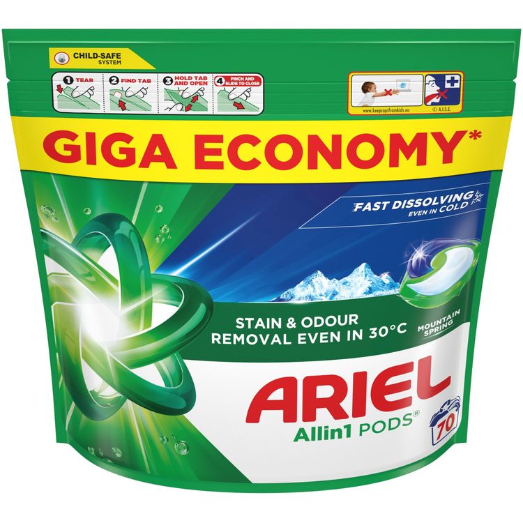 Tootefoto - Ariel MS pesukapslid 70tk