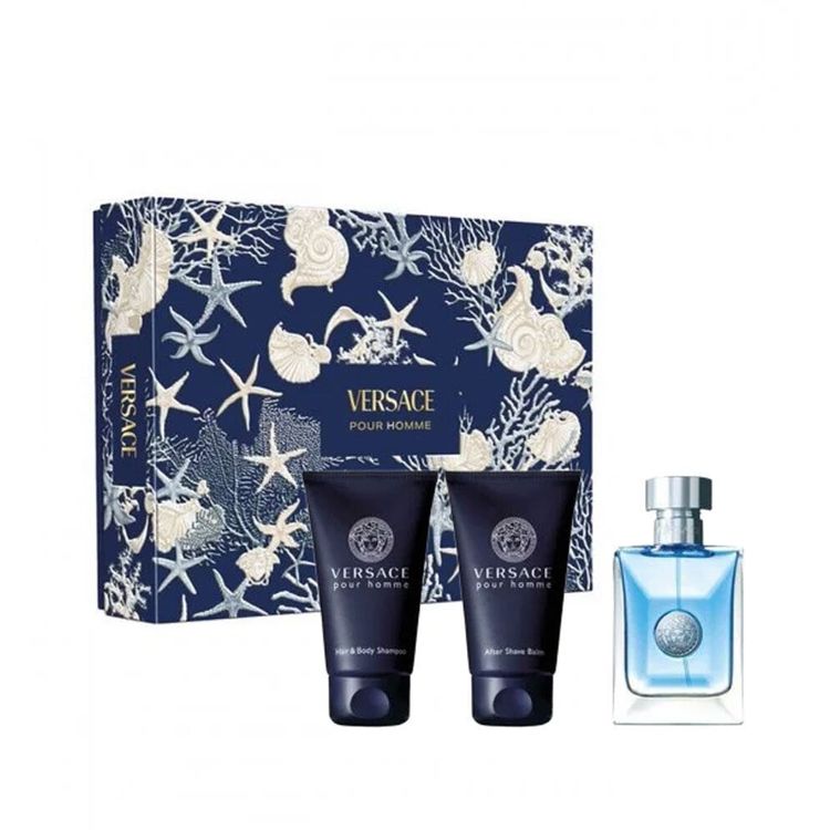 Tootefoto - Versace Pour Homme tualettvee komplekt 50ml + du igeel 50ml + habemeajamisj rgne palsam 50ml