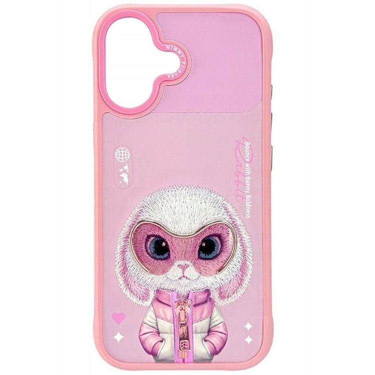 Tootefoto - Etui Nimmy Cool&Cute 2.0 Rabbit do iPhone 17 r owy