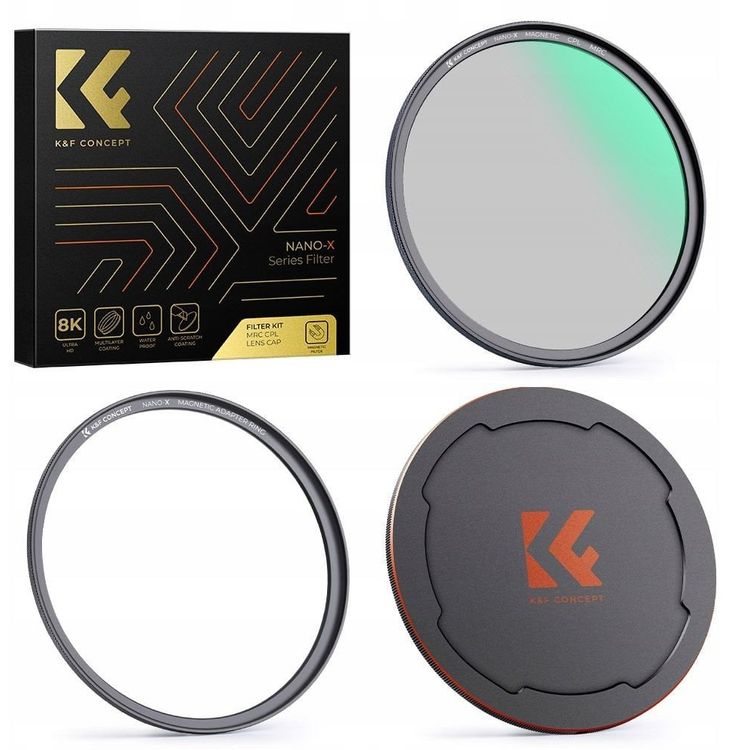 Tootefoto - 3in1 komplekt polarisatsioonifilter CPL magnetr ngas K & F 55 mm / sku.1702