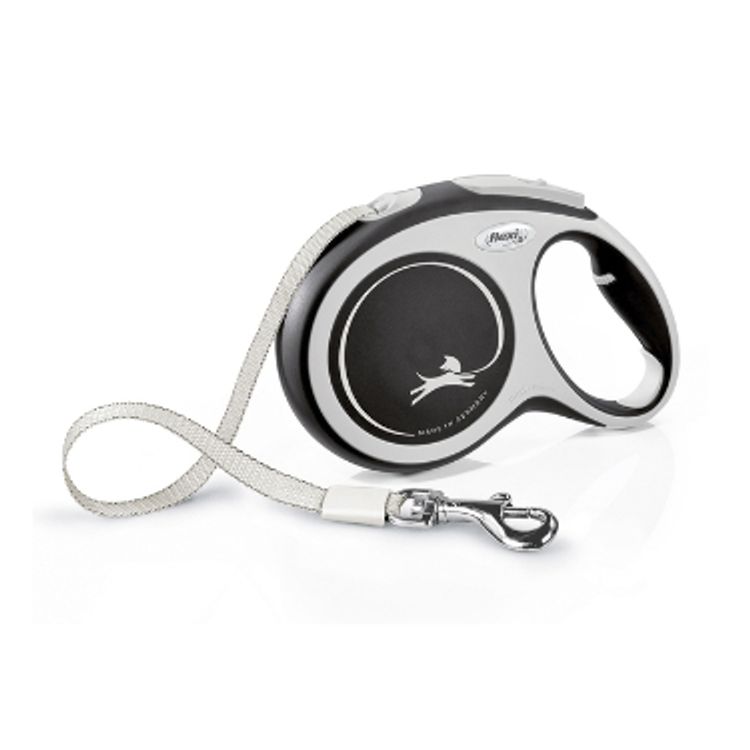 Tootefoto - Flexi New Comfort L Tape 8 m Must Koer Sisset mmatav jalutusrihm