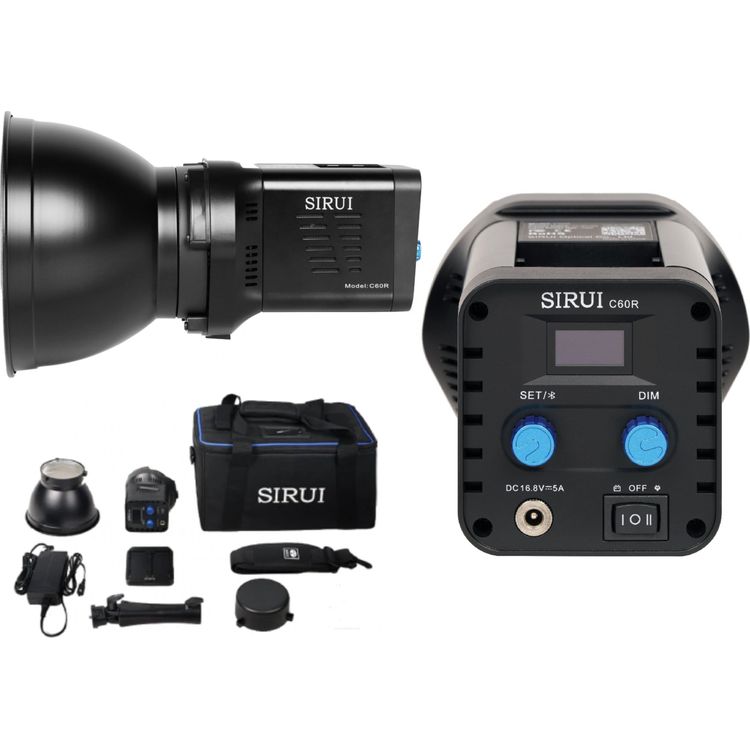 Tootefoto - Sirui Sirui C60R stuudiolamp LED-lamp, RGB, WB (2800K - 6500K)